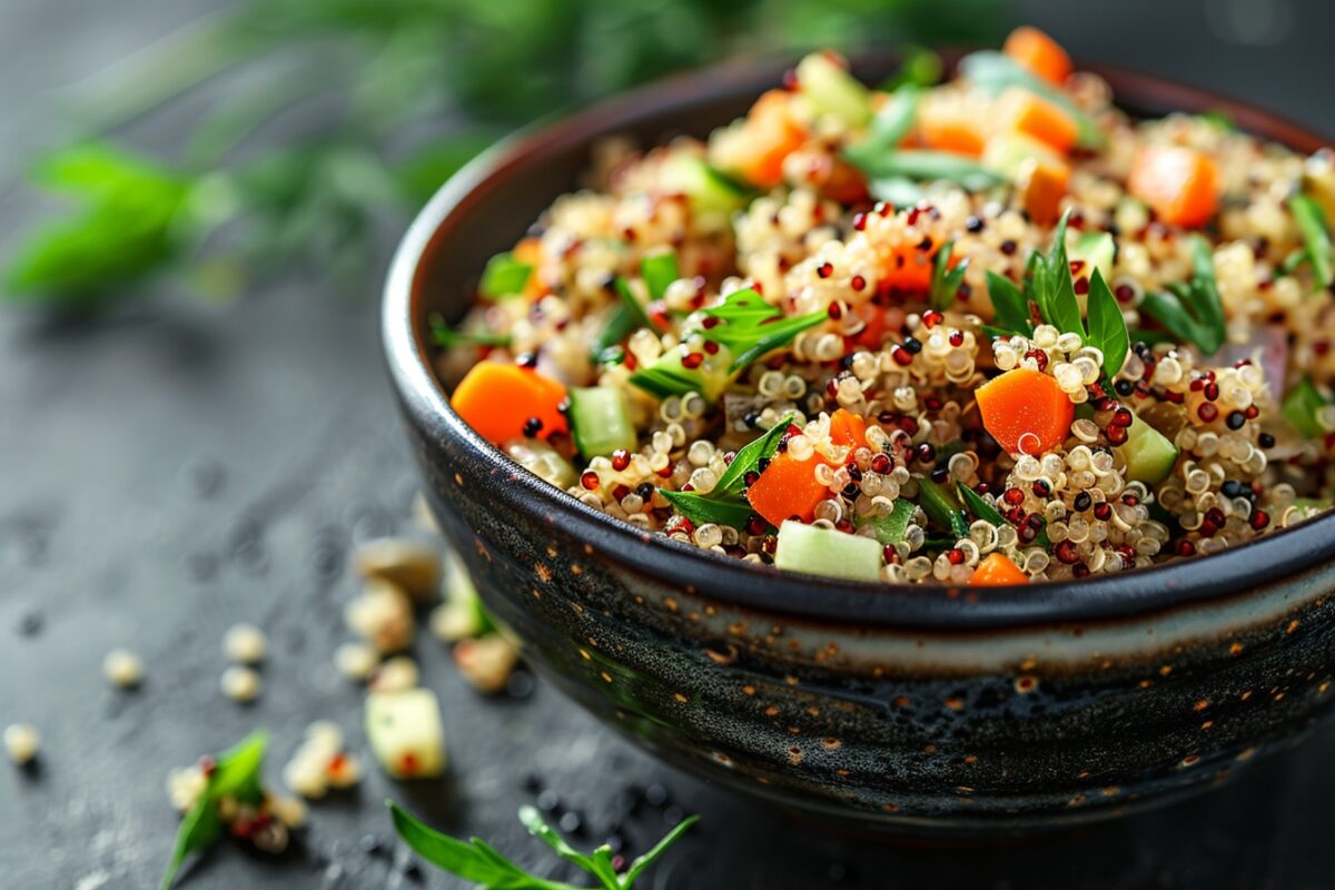 Comment réaliser une recette facile de quinoa végétalien épicé