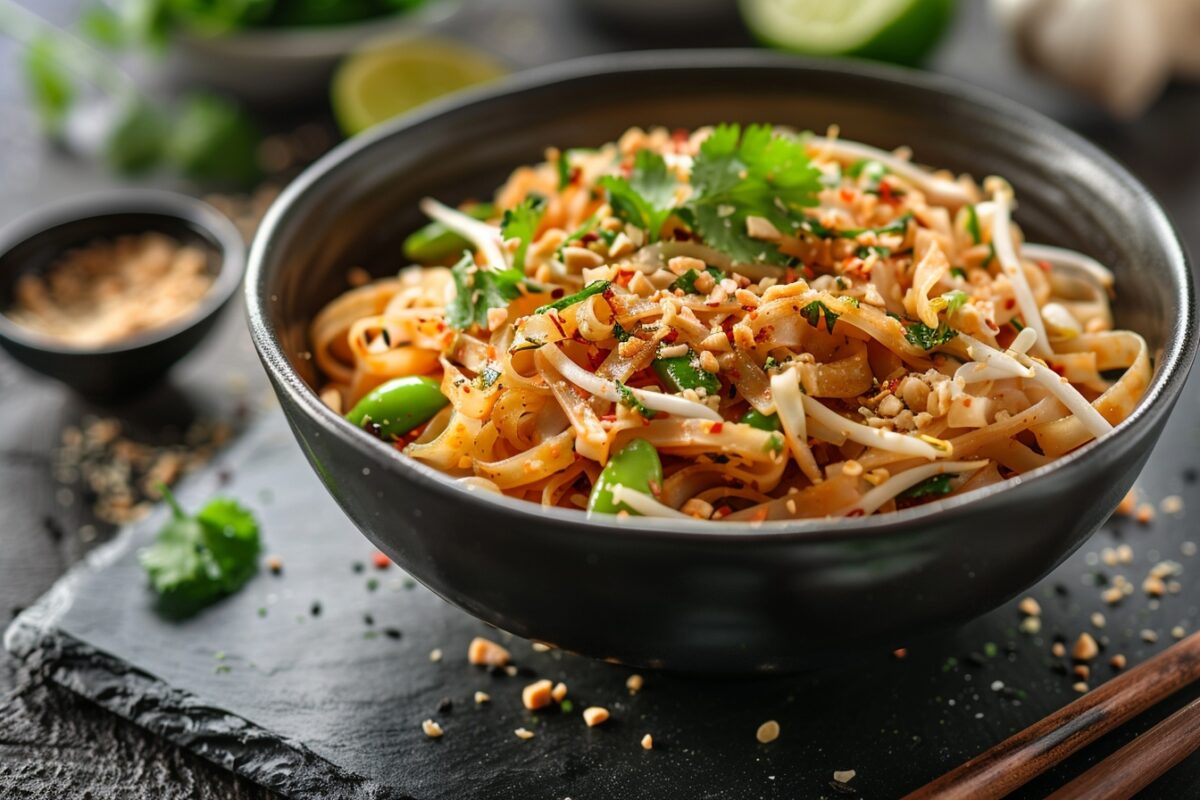 Découvrez la recette facile de pad thaï végétalien en 20 minutes