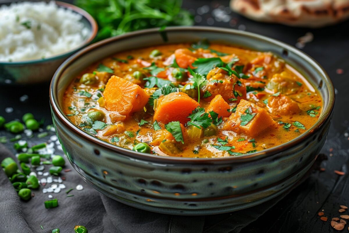 Recette facile et rapide de curry végétalien pour soirées d'hiver