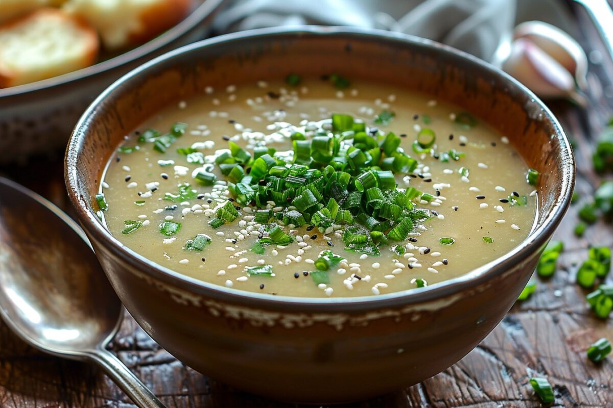 Recette facile et rapide de soupe miso végétalienne pour les soirées fraîches