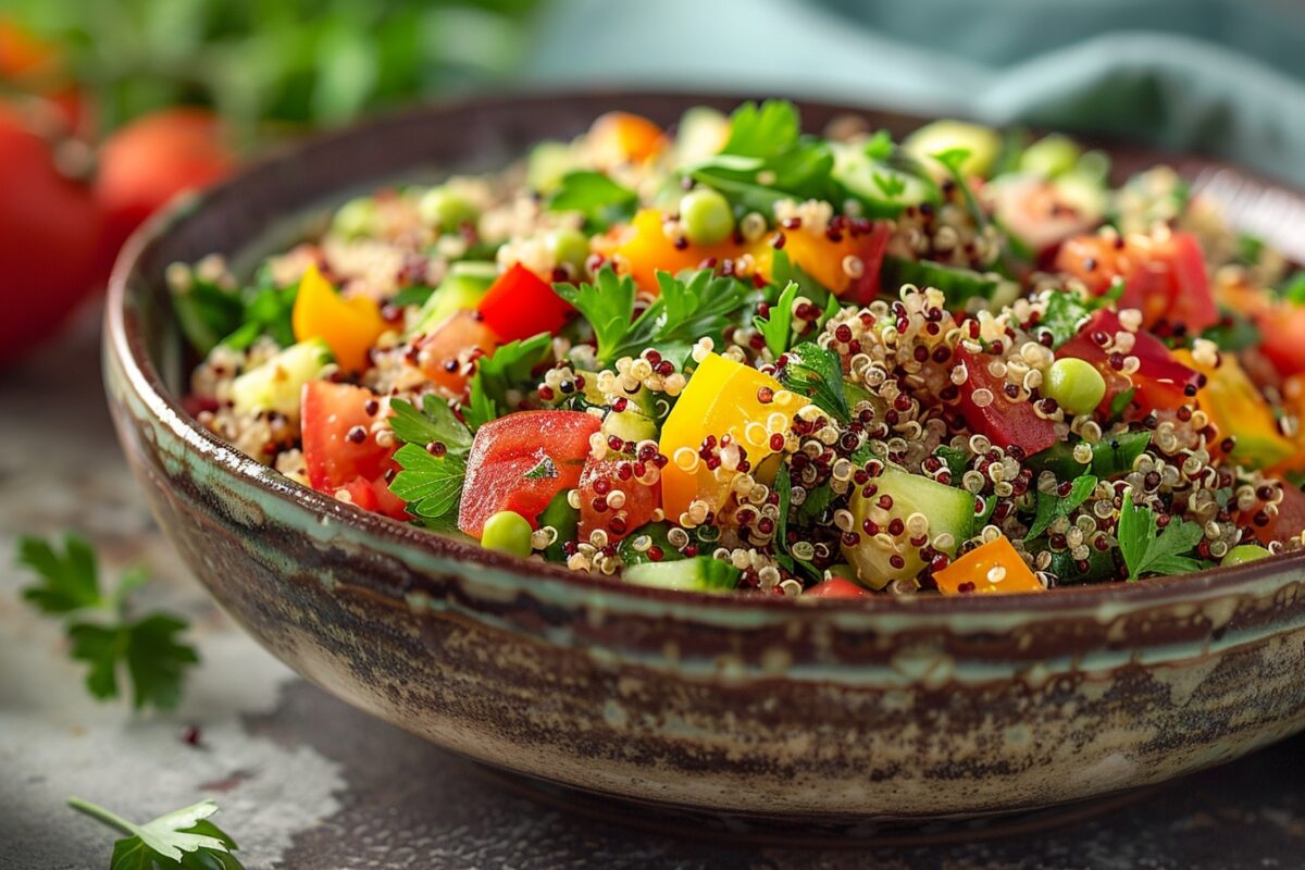 Salade de quinoa arc-en-ciel, votre nouvelle recette facile préférée