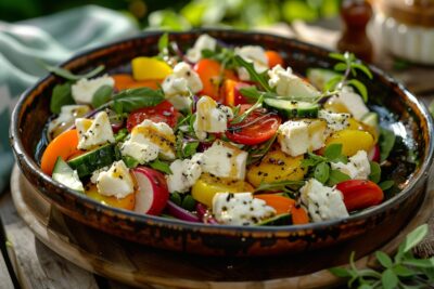 Découvrez la version réinventée de la salade de chèvre chaud par Cyril Lignac : un festival de saveurs à ne pas manquer