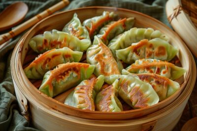 Festin asiatique : dumplings végétaliens vapeur, plongée dans la tradition