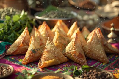Joyaux de l'Inde : samosas végétaliens, un voyage culinaire épicé