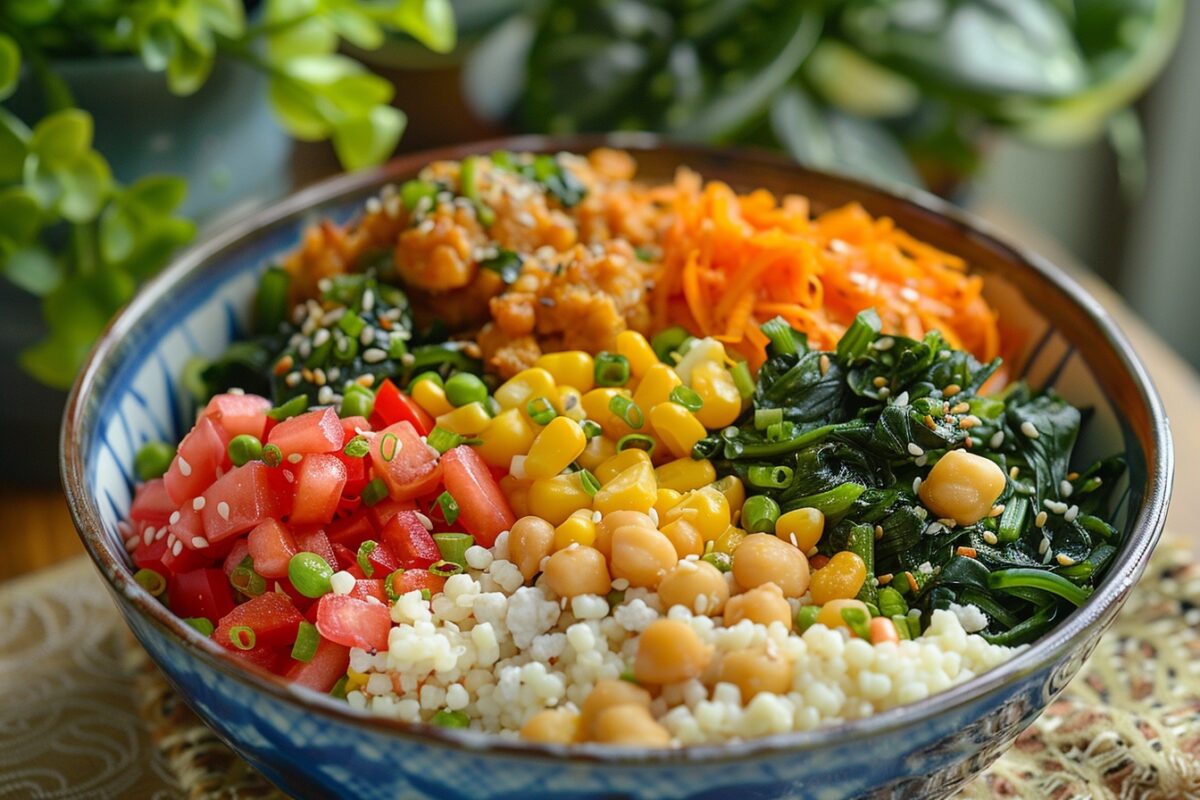 La magie des bols végétaliens : associer goût et santé dans un bowl