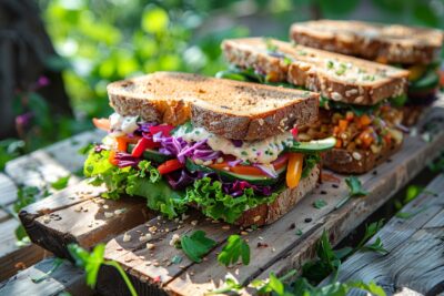 L'art du sandwich végétalien : idées créatives pour des pauses gourmandes
