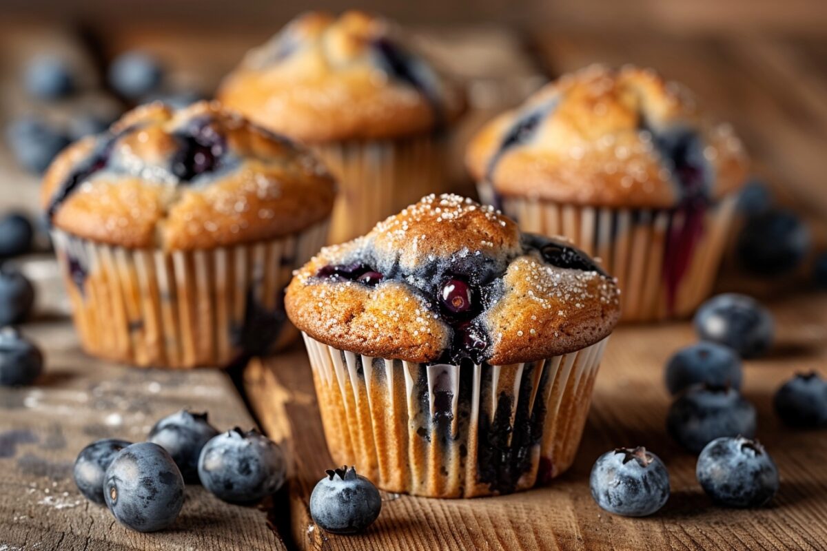 Les secrets révélés pour réussir vos muffins aux myrtilles : douceur et moelleux garantis