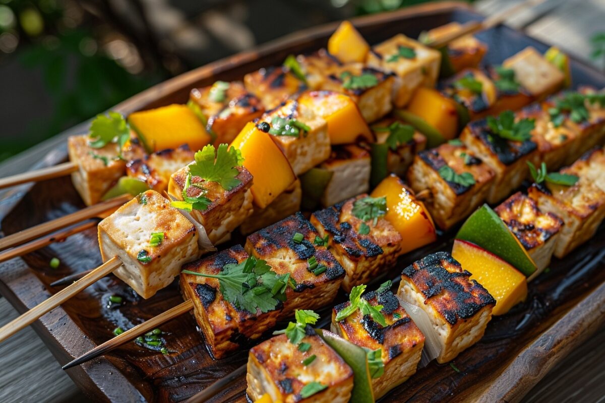 Transformez votre barbecue avec ces brochettes tofu-mangue surprenantes et irrésistibles !
