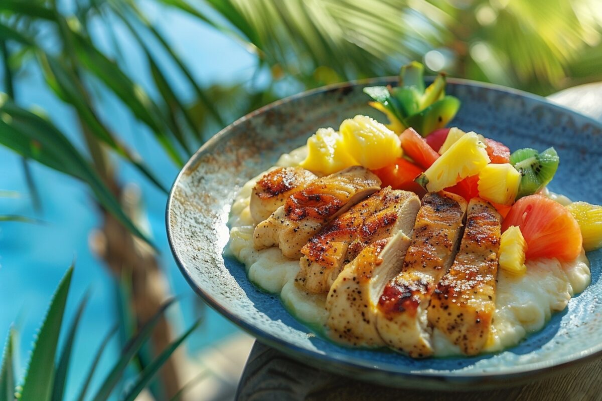 Transformez votre repas en une escapade tropicale avec cette recette de poulet à la vanille et ananas