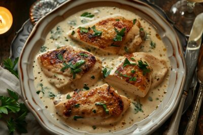 Découvrez la technique secrète pour réussir le fameux poulet à la crème de la Mère Blanc, un trésor de la gastronomie française