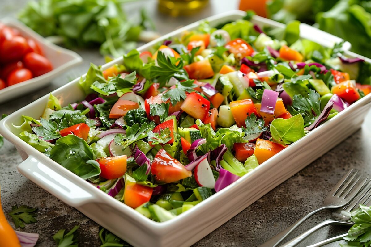 Transformez votre dîner de ce mardi avec une salade maison colorée et savoureuse, prête en 10 minutes
